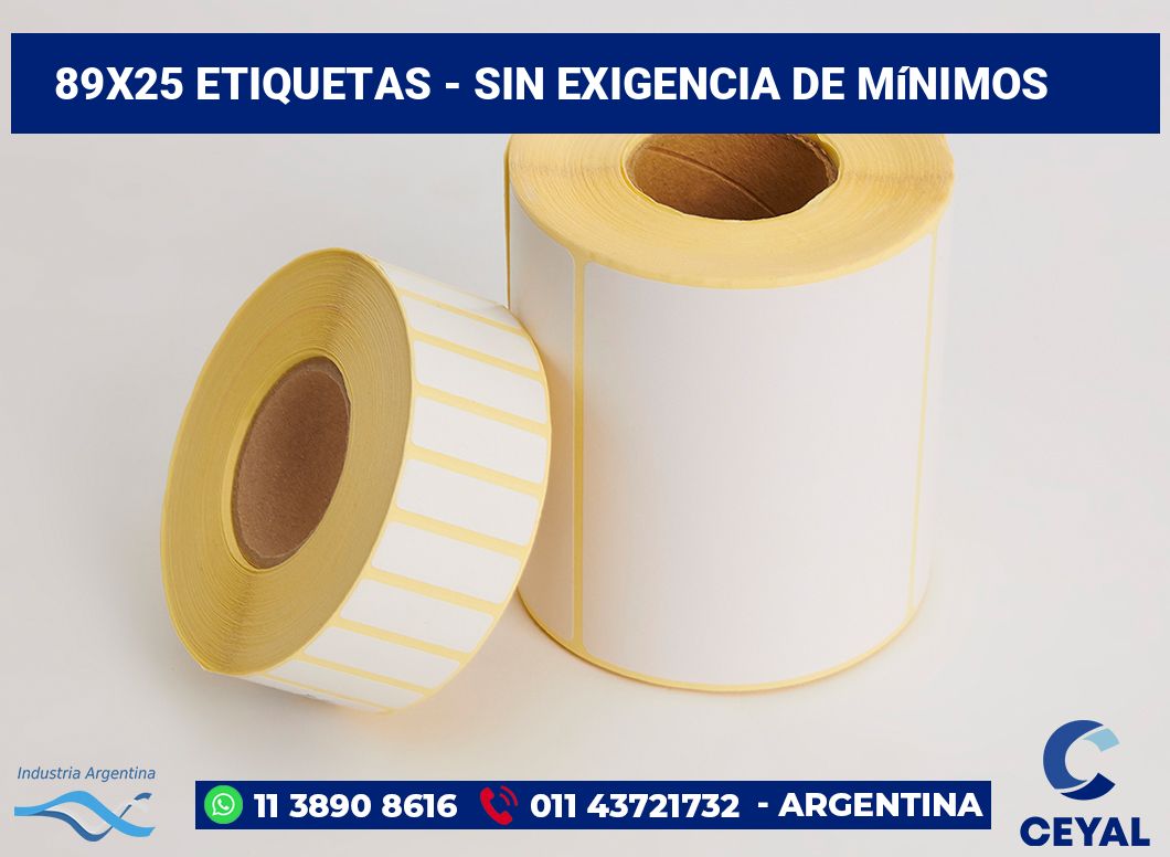 89x25 Etiquetas
