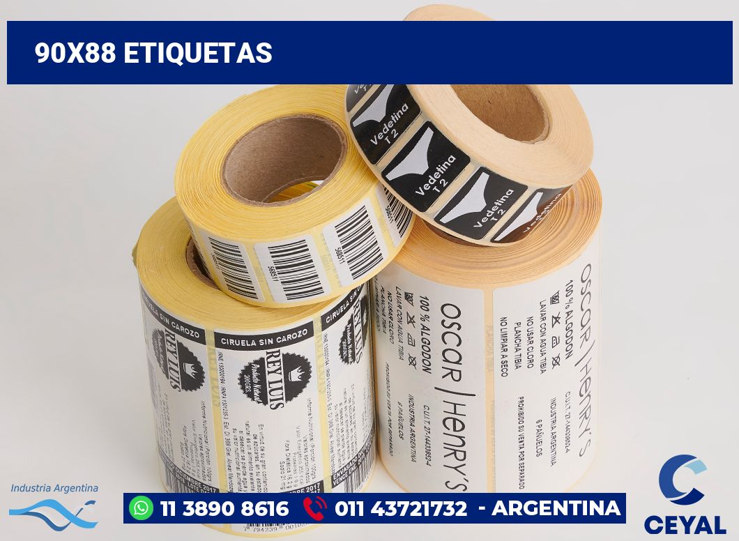 90x88 Etiquetas