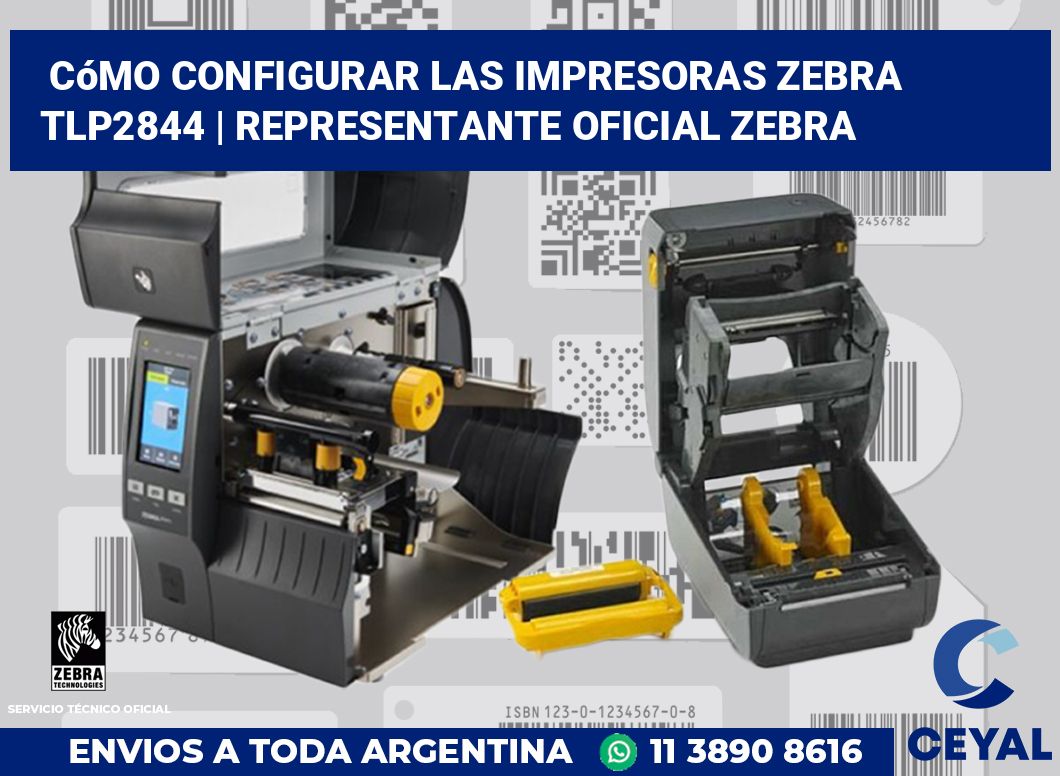 Cómo configurar las impresoras Zebra TLP2844 | Representante oficial Zebra