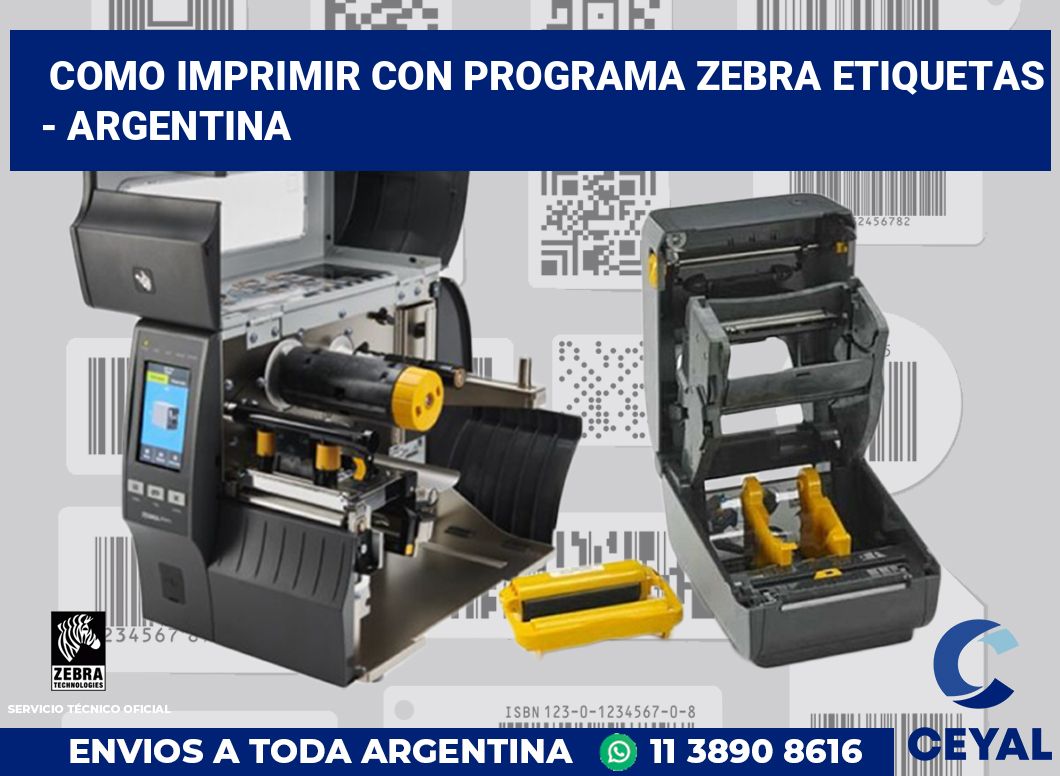 Como imprimir con programa zebra etiquetas - Argentina