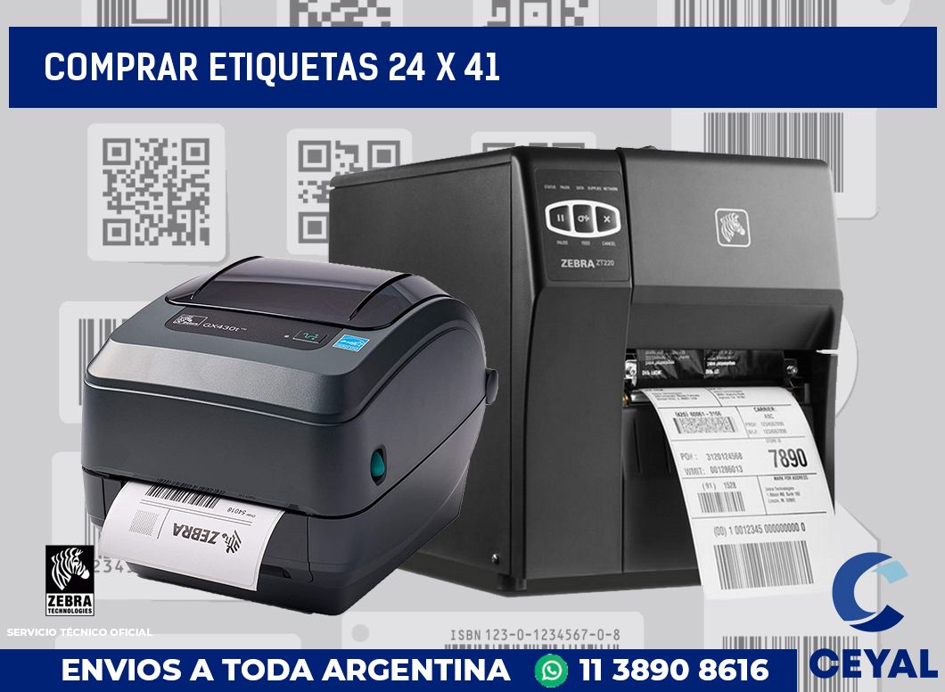 Comprar etiquetas 24 x 41