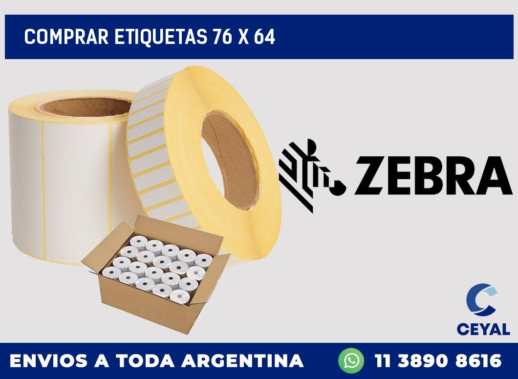 Comprar etiquetas 76 x 64