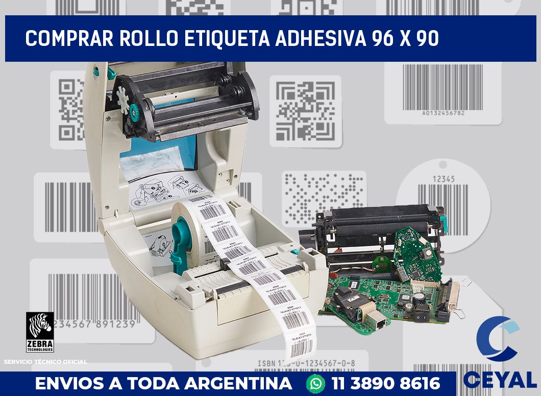 Comprar rollo etiqueta adhesiva 96 x 90