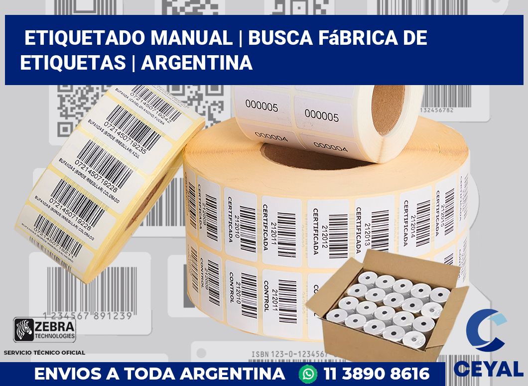 Etiquetado manual | Busca fábrica de etiquetas | Argentina