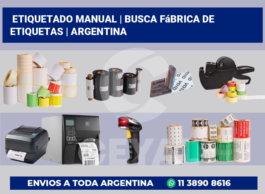 Etiquetado manual | Busca fábrica de etiquetas | Argentina