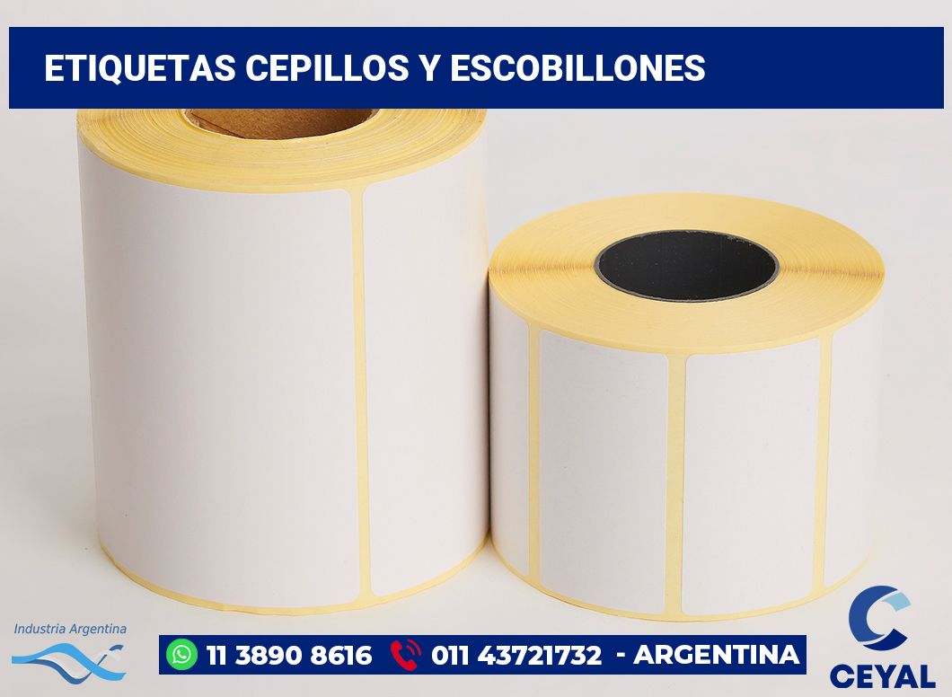 Etiquetas Cepillos y escobillones