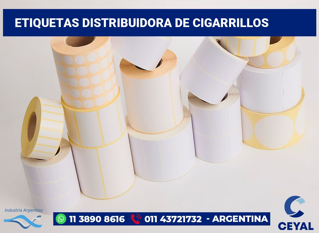 Etiquetas Distribuidora de cigarrillos