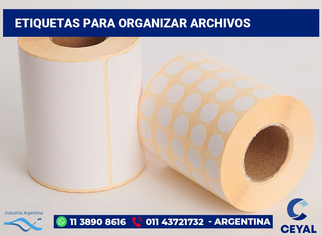 Etiquetas para Organizar Archivos