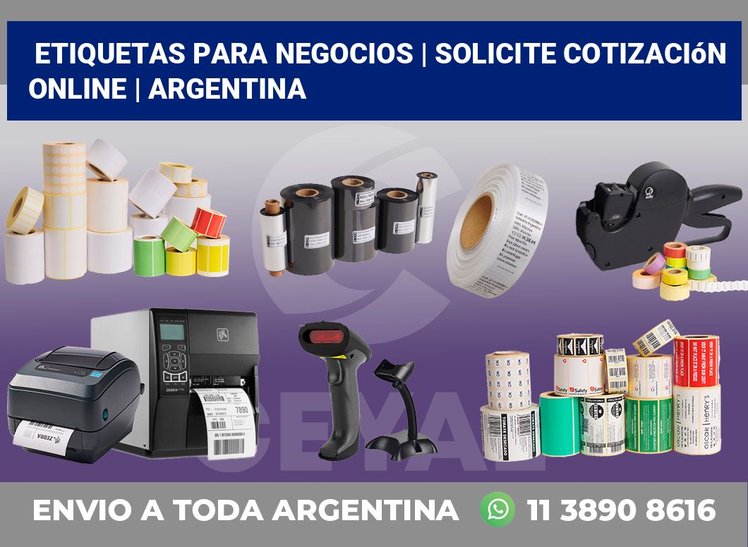 Etiquetas para negocios | Solicite cotización online | Argentina