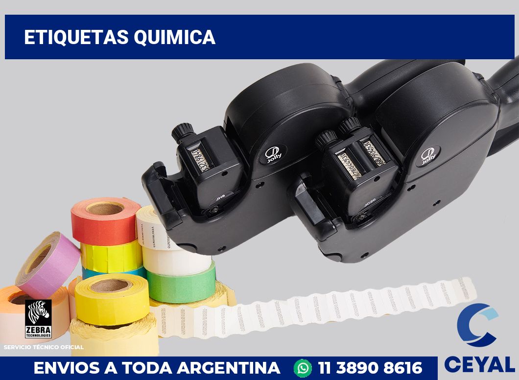 Etiquetas quimica