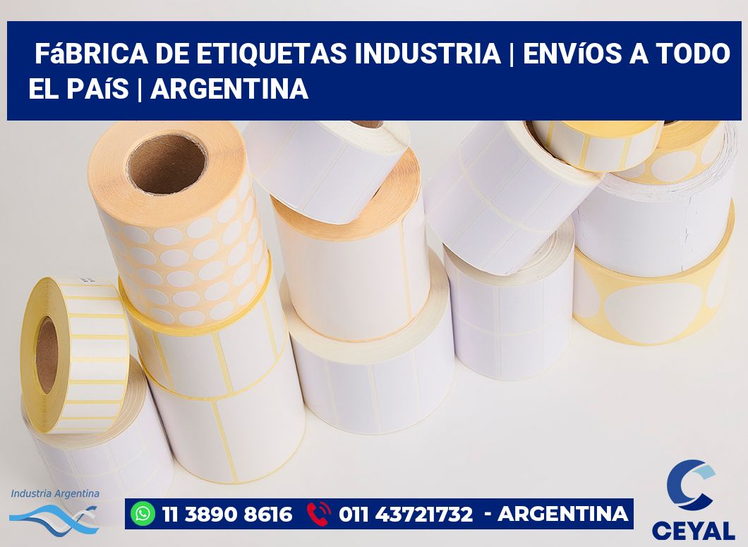 Fábrica de etiquetas industria | Envíos a todo el país | Argentina