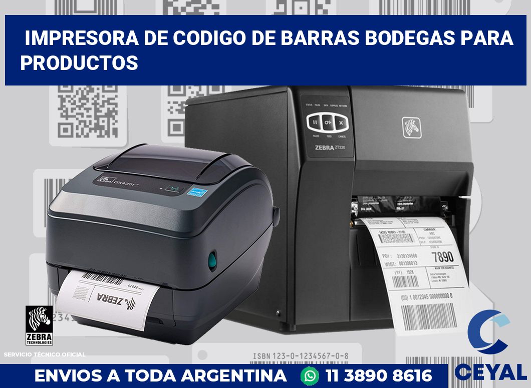 Impresora de codigo de barras Bodegas para productos