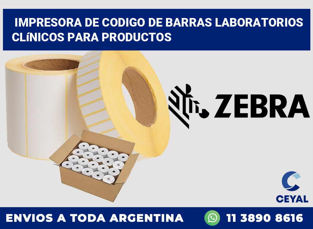 Impresora de codigo de barras Laboratorios clínicos para productos