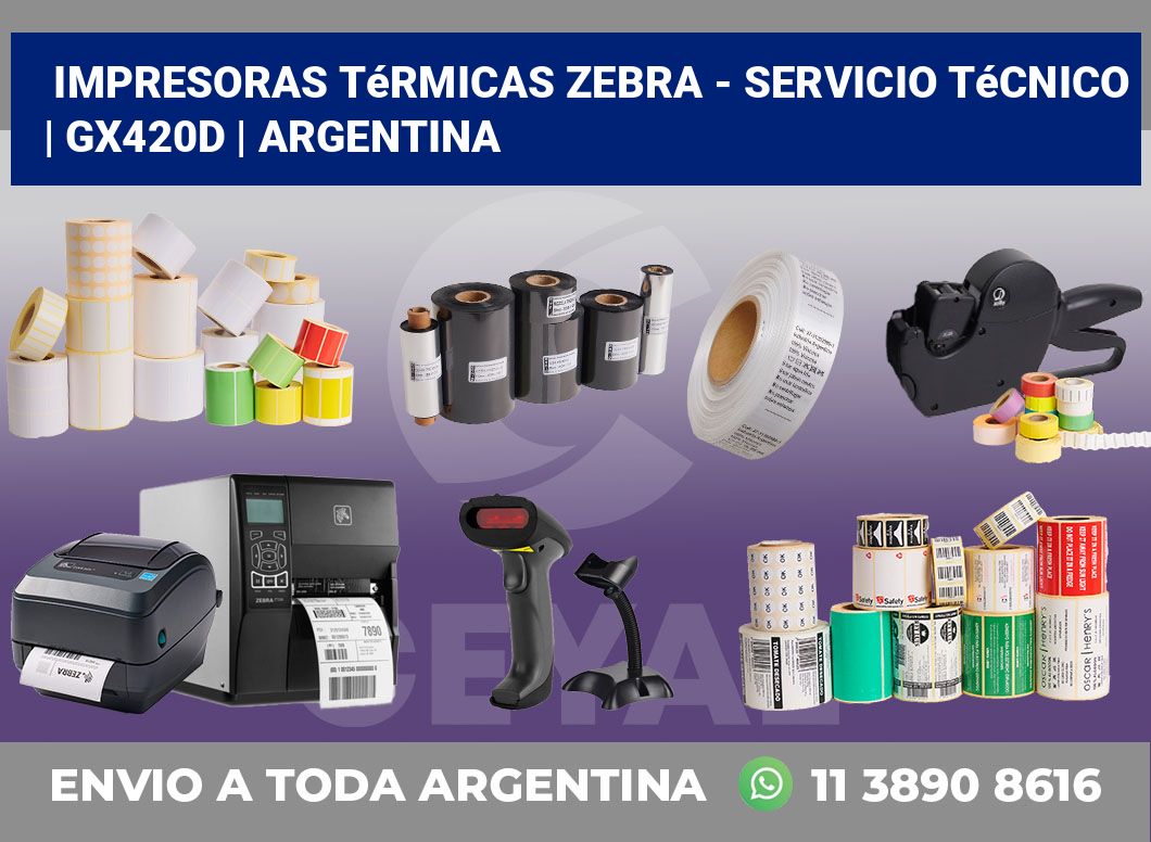 Impresoras térmicas Zebra – servicio técnico | GX420d | Argentina