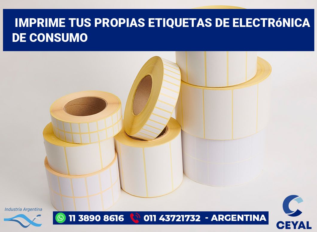 Imprime tus Propias Etiquetas de Electrónica de Consumo