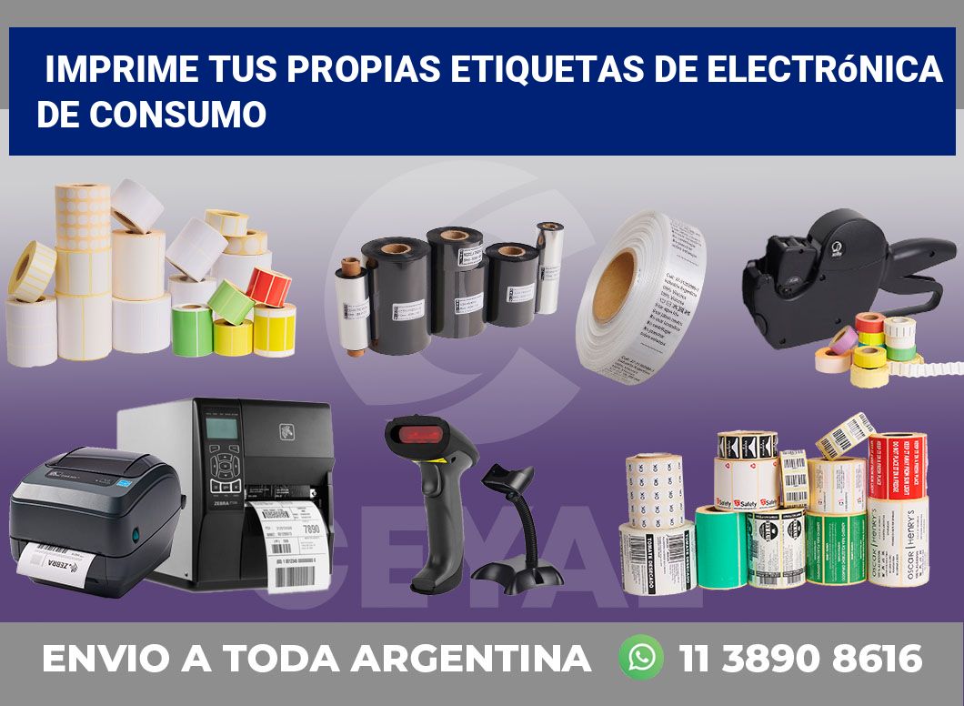 Imprime tus Propias Etiquetas de Electrónica de Consumo