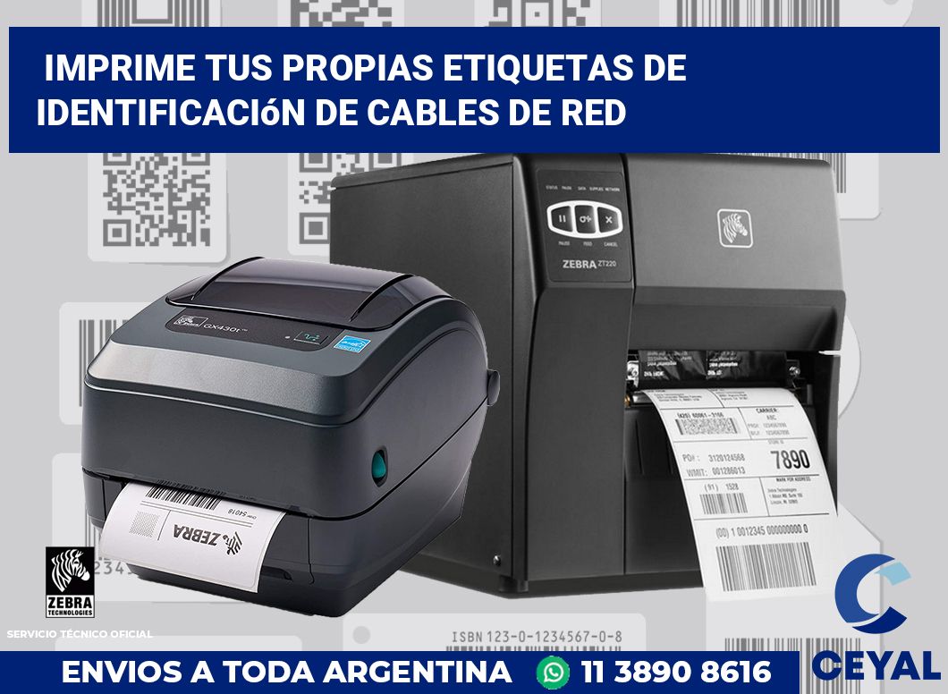 Imprime tus Propias Etiquetas de Identificación de Cables de Red