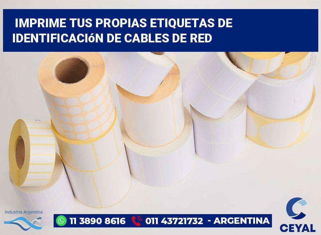 Imprime tus Propias Etiquetas de Identificación de Cables de Red