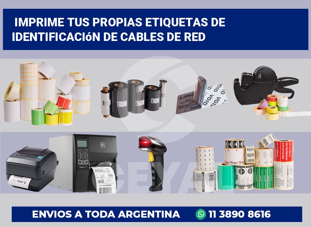 Imprime tus Propias Etiquetas de Identificación de Cables de Red