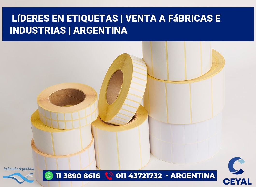 Líderes en etiquetas | Venta a fábricas e industrias | Argentina