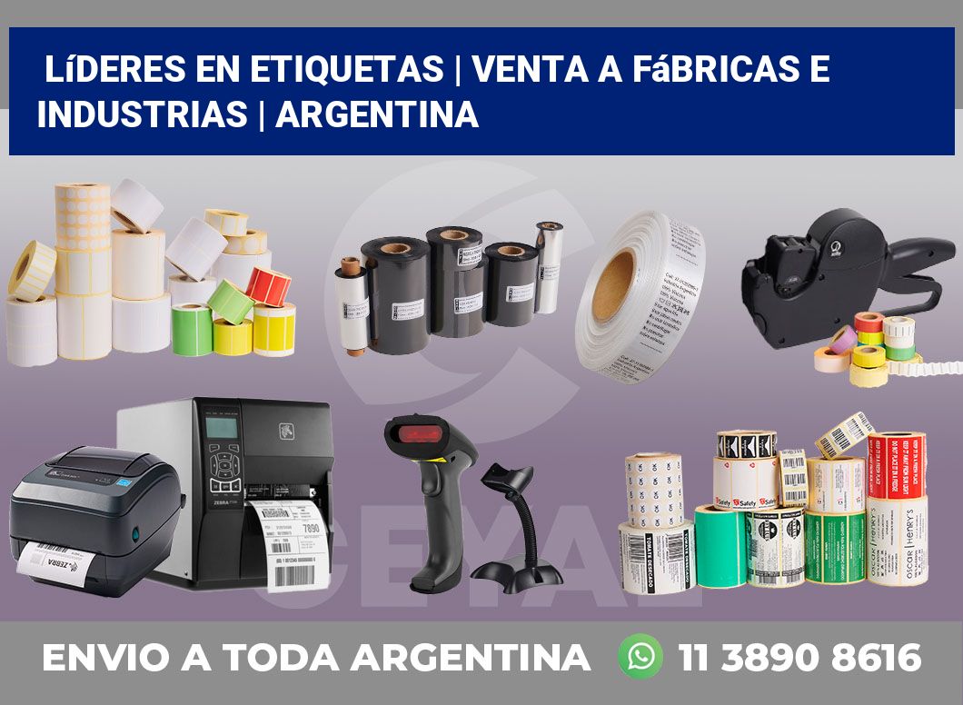 Líderes en etiquetas | Venta a fábricas e industrias | Argentina
