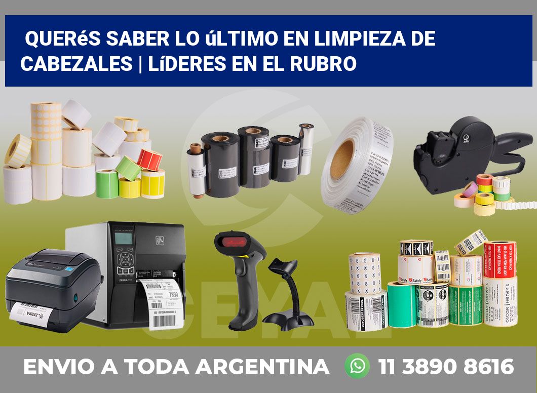 Querés saber lo último en limpieza de cabezales | Líderes en el rubro