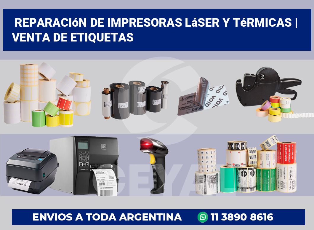 Reparación de impresoras láser y térmicas | venta de etiquetas