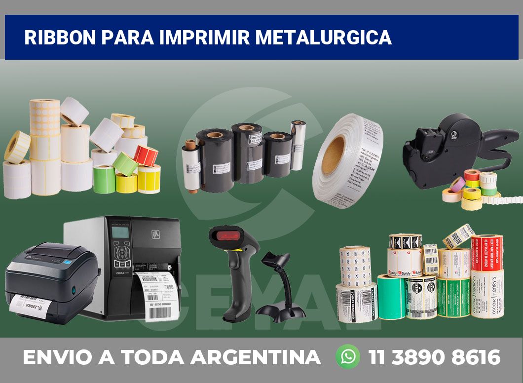 Ribbon para imprimir Metalurgica