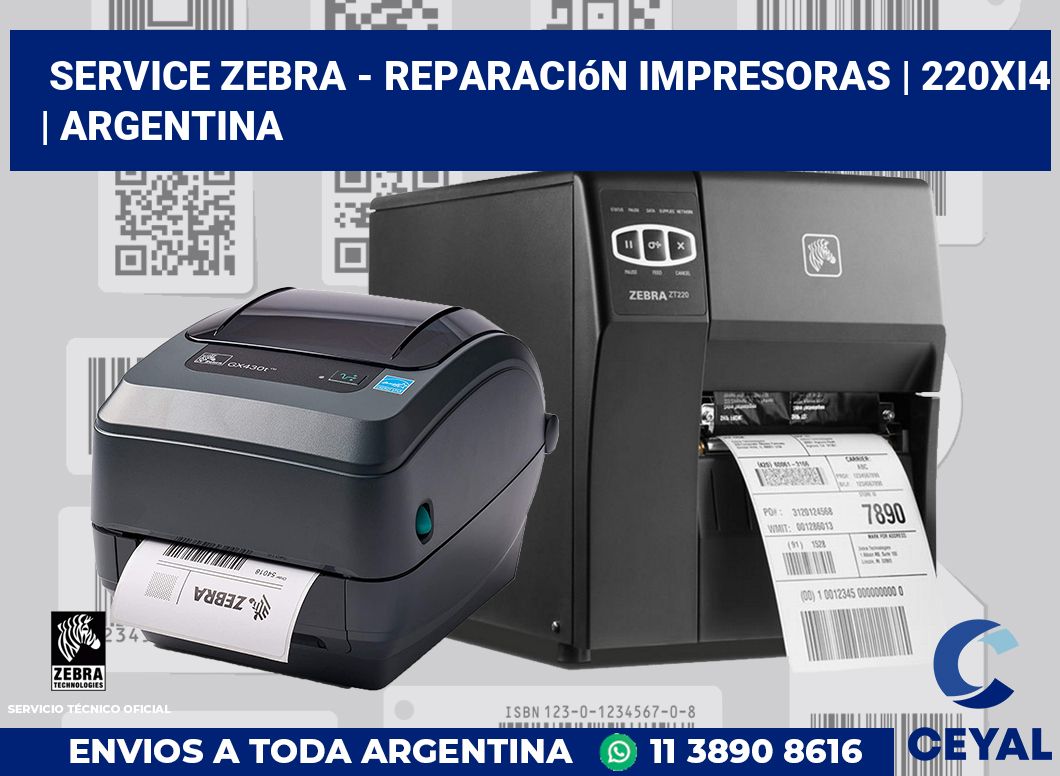 Service Zebra - Reparación impresoras | 220Xi4 | Argentina