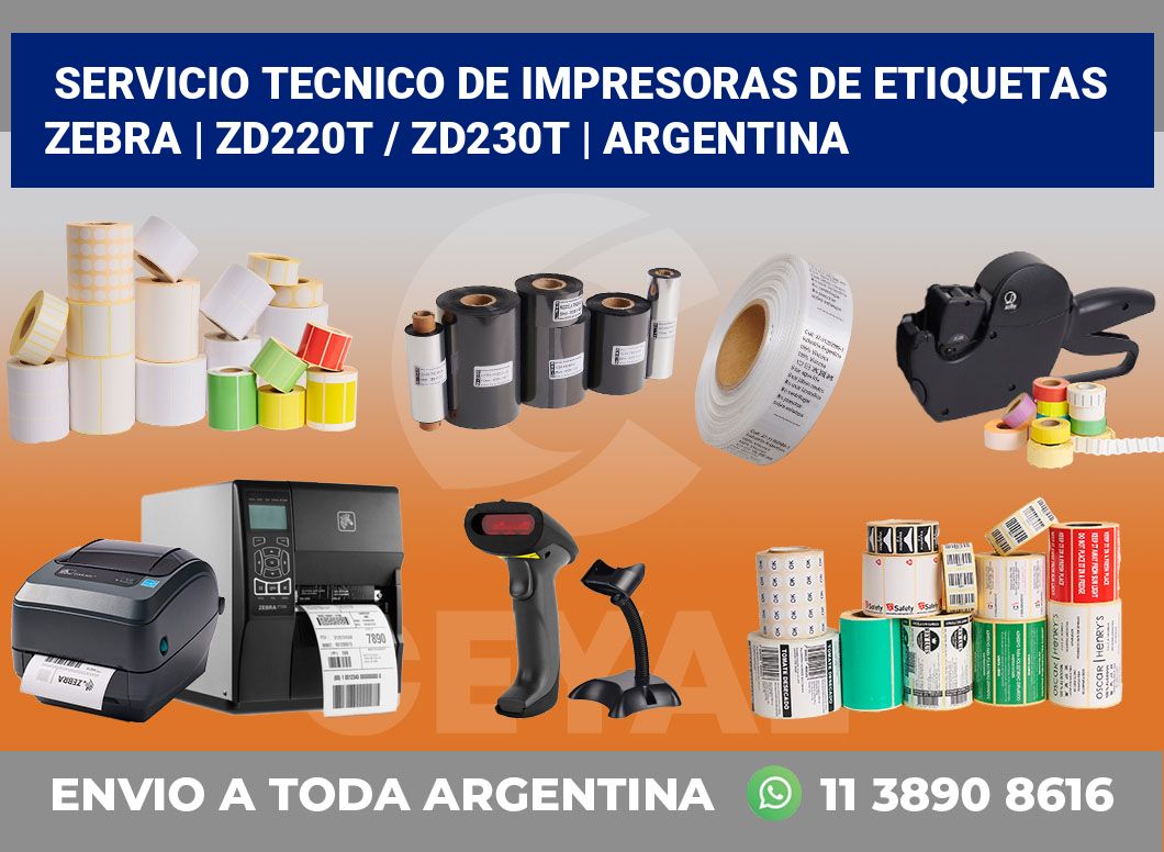 Servicio Tecnico De Impresoras De Etiquetas Zebra | ZD220t / ZD230t | Argentina