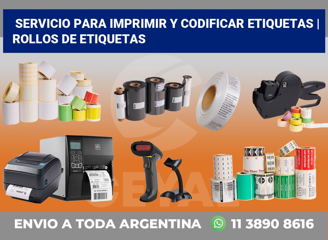 Servicio para imprimir y codificar etiquetas | rollos de etiquetas