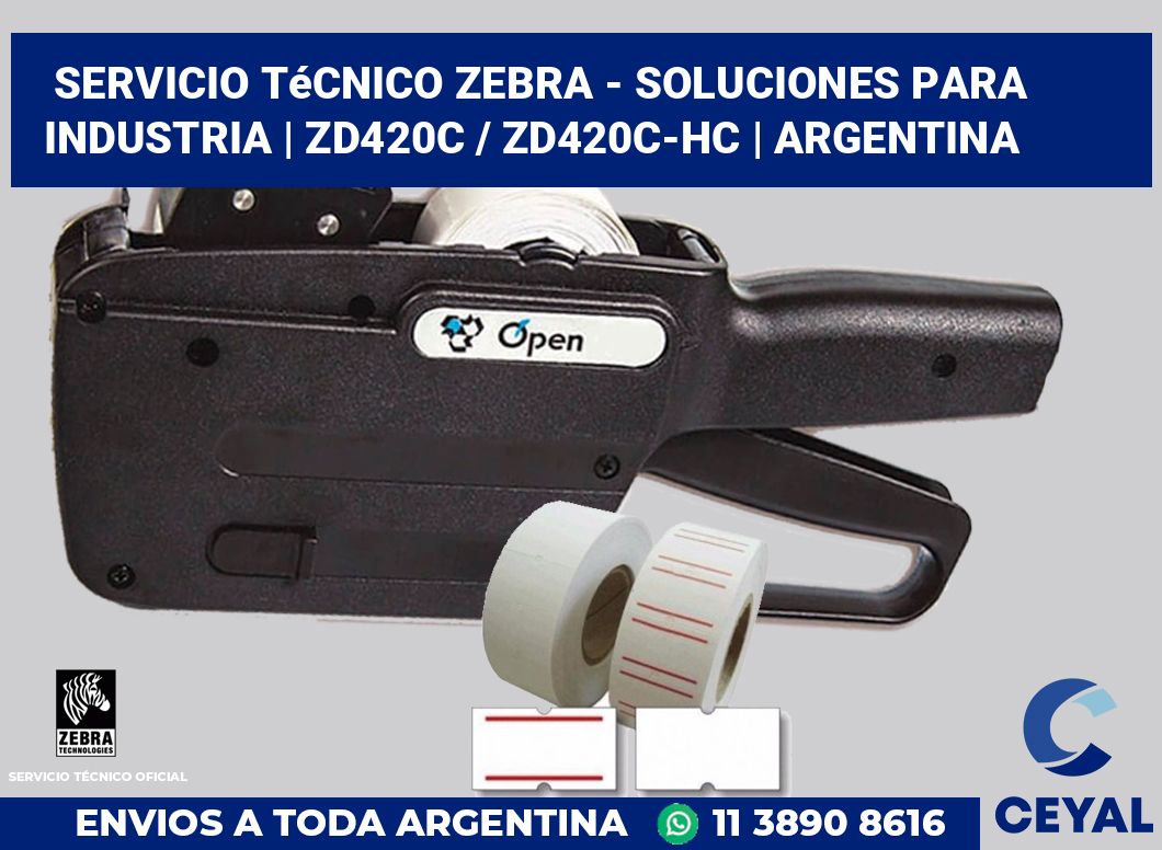 Servicio técnico Zebra - Soluciones para industria | ZD420c / ZD420c‑HC | Argentina