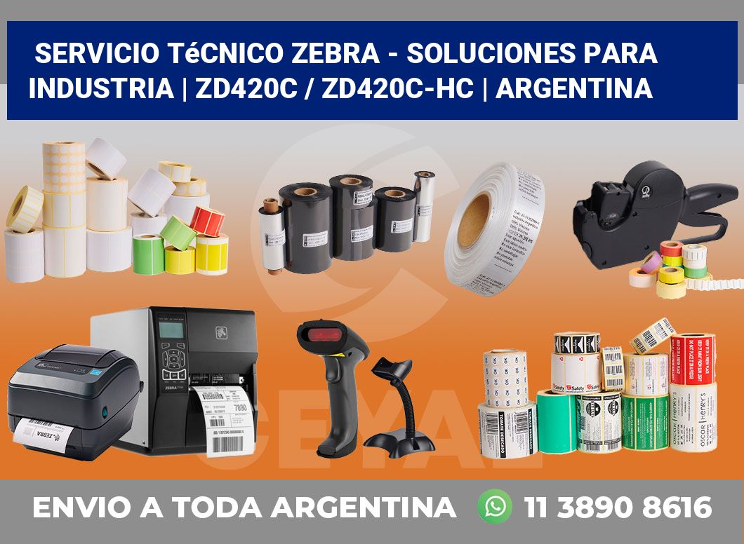 Servicio técnico Zebra – Soluciones para industria | ZD420c / ZD420c‑HC | Argentina