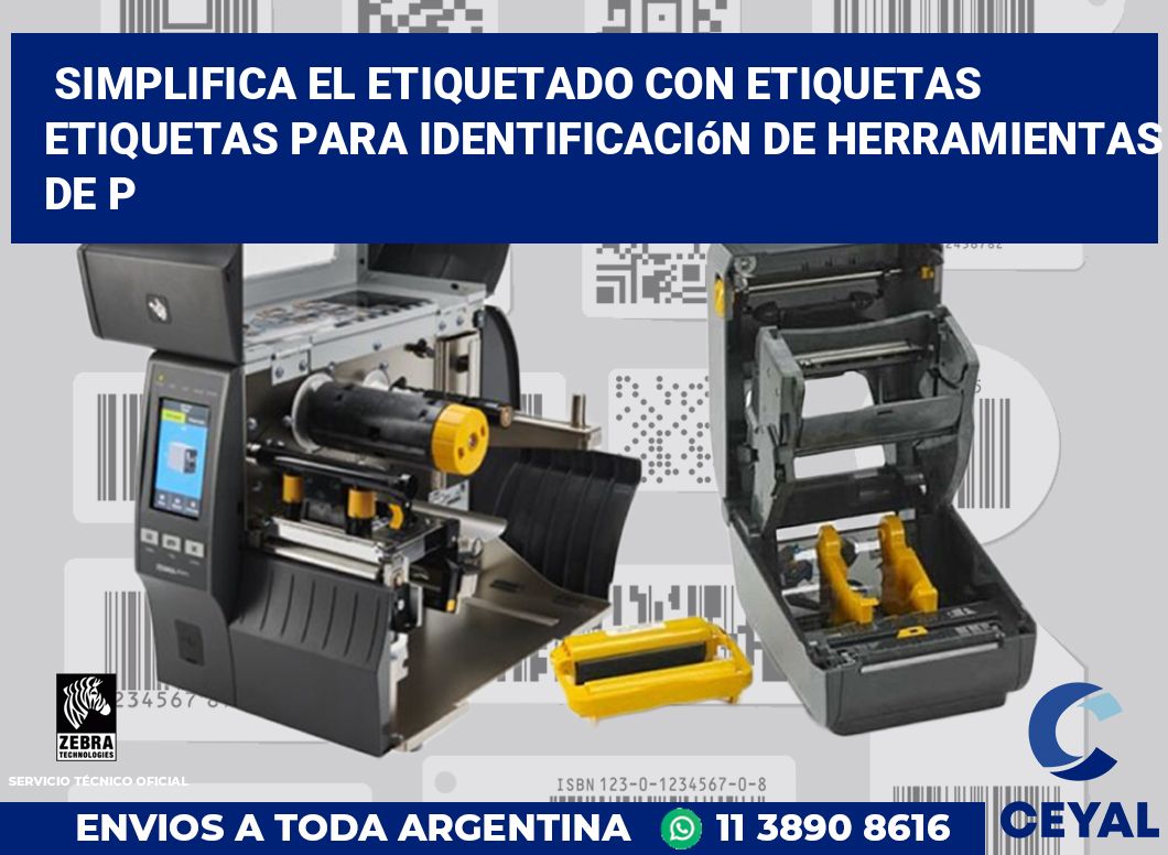 Simplifica el Etiquetado con Etiquetas Etiquetas para Identificación de Herramientas de P