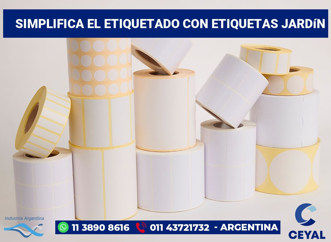 Simplifica el Etiquetado con Etiquetas Jardín