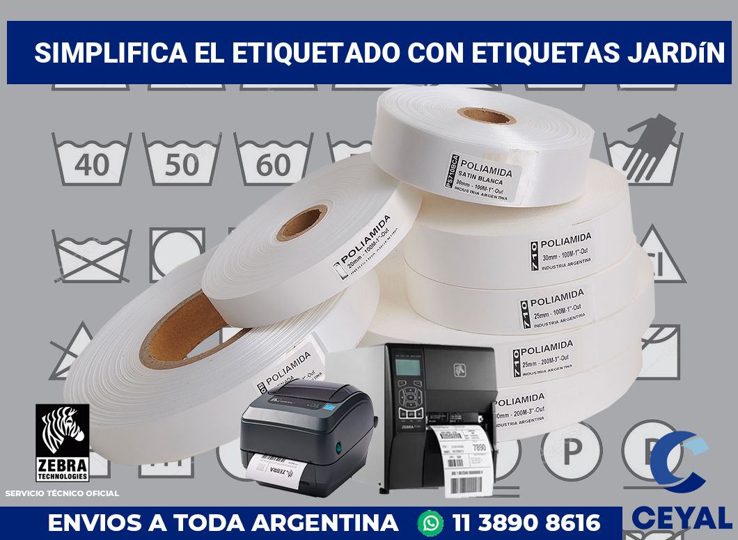 Simplifica el Etiquetado con Etiquetas Jardín