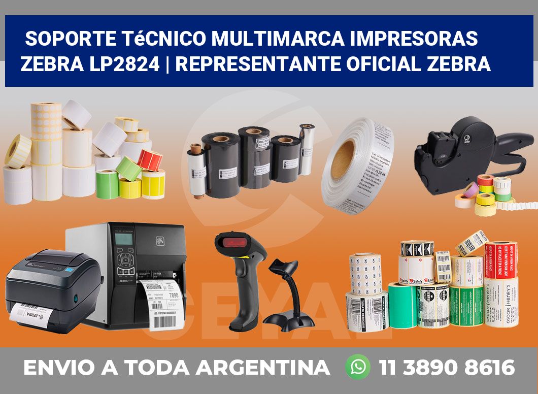 Soporte técnico multimarca impresoras Zebra LP2824 | Representante oficial Zebra