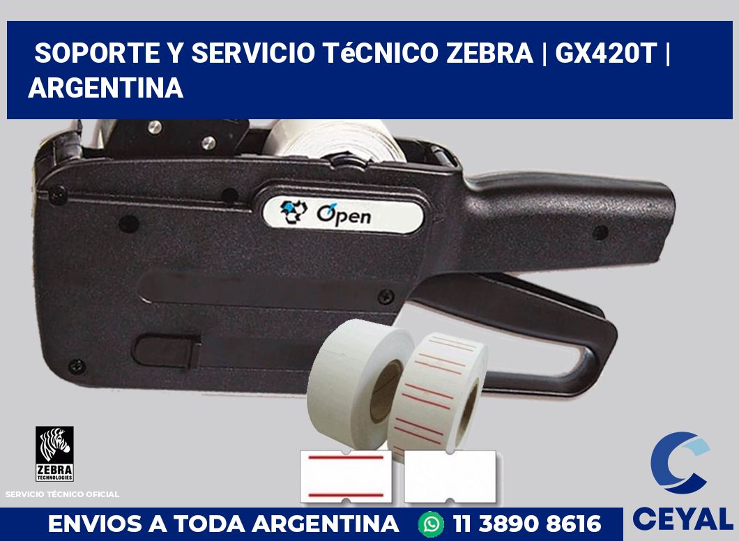 Soporte y servicio técnico Zebra | GX420t | Argentina