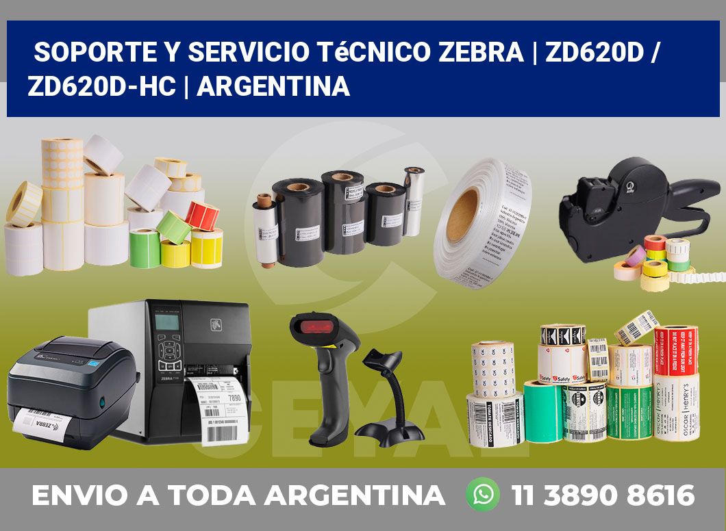 Soporte y servicio técnico Zebra | ZD620d / ZD620d‑HC | Argentina