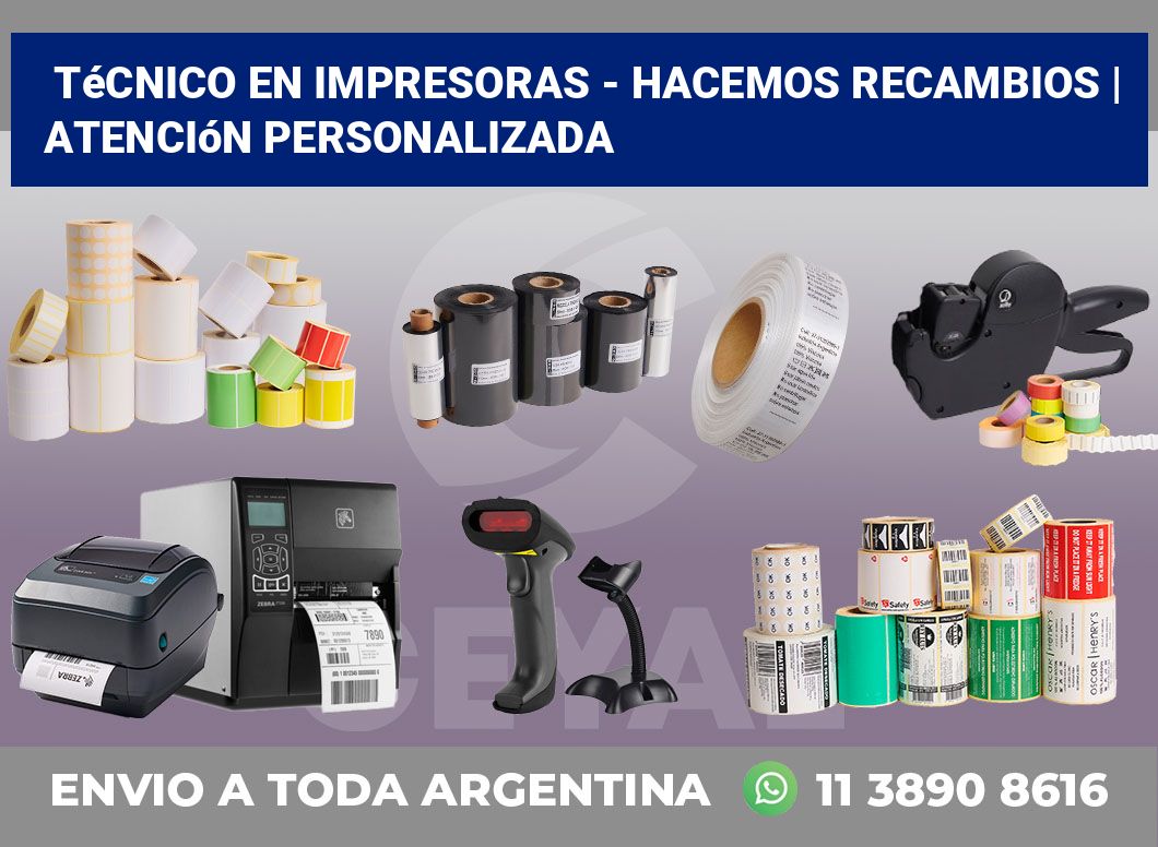 Técnico en impresoras – hacemos recambios | Atención personalizada