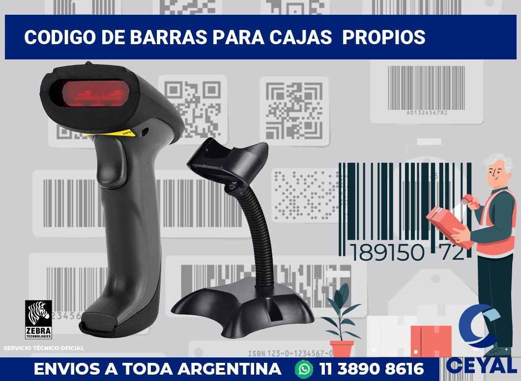 codigo de barras para cajas  propios