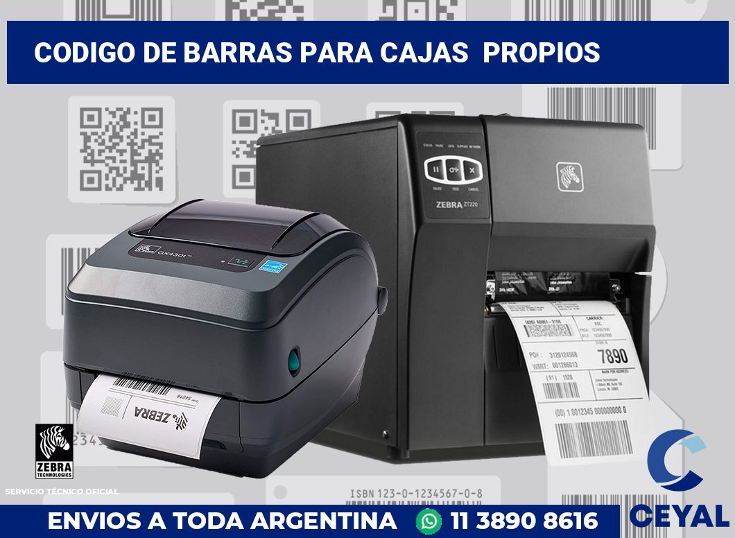 codigo de barras para cajas  propios