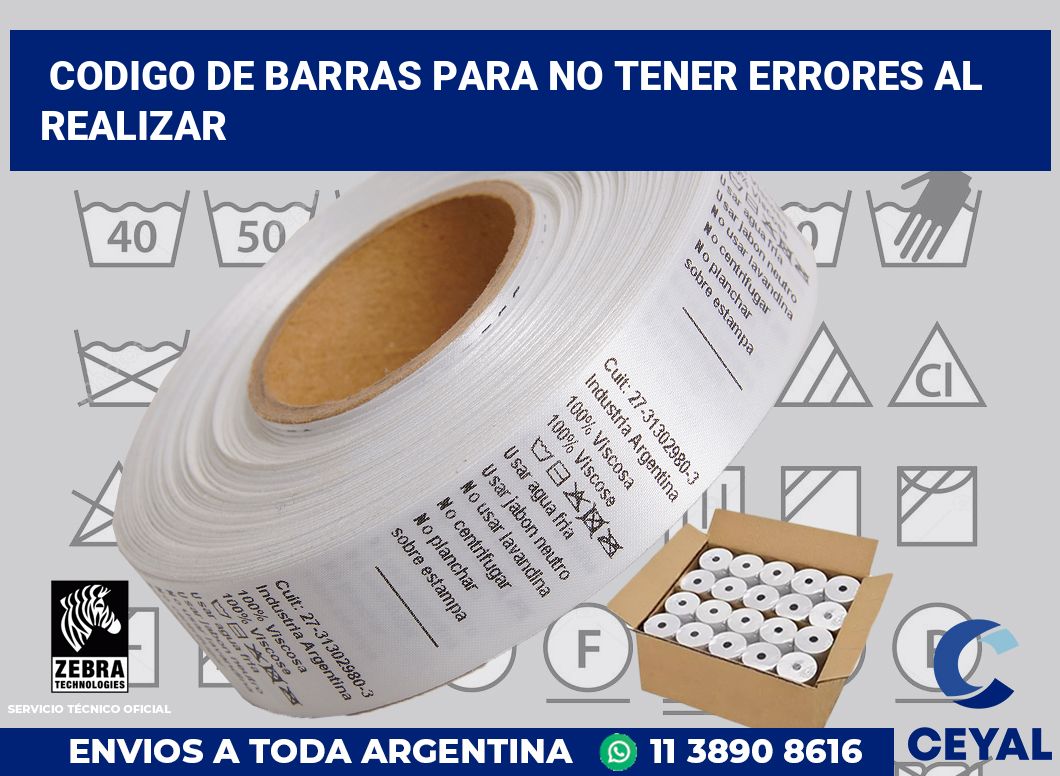 codigo de barras para no tener errores al realizar
