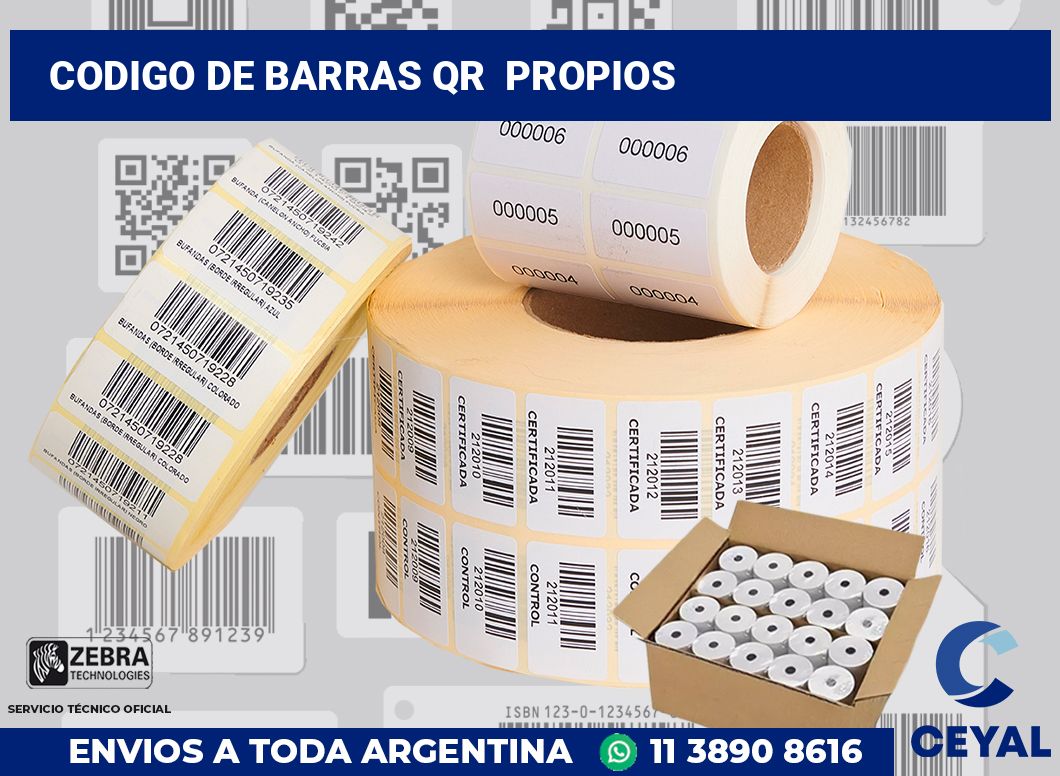 codigo de barras qr  propios