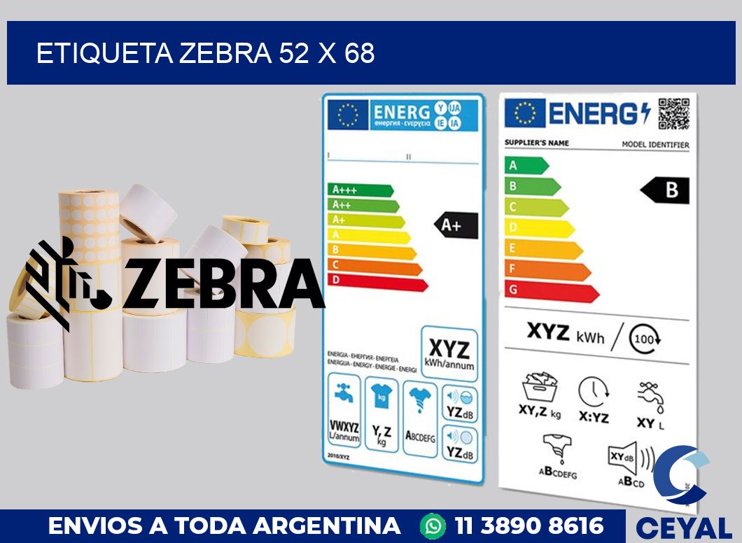 etiqueta zebra 52 x 68