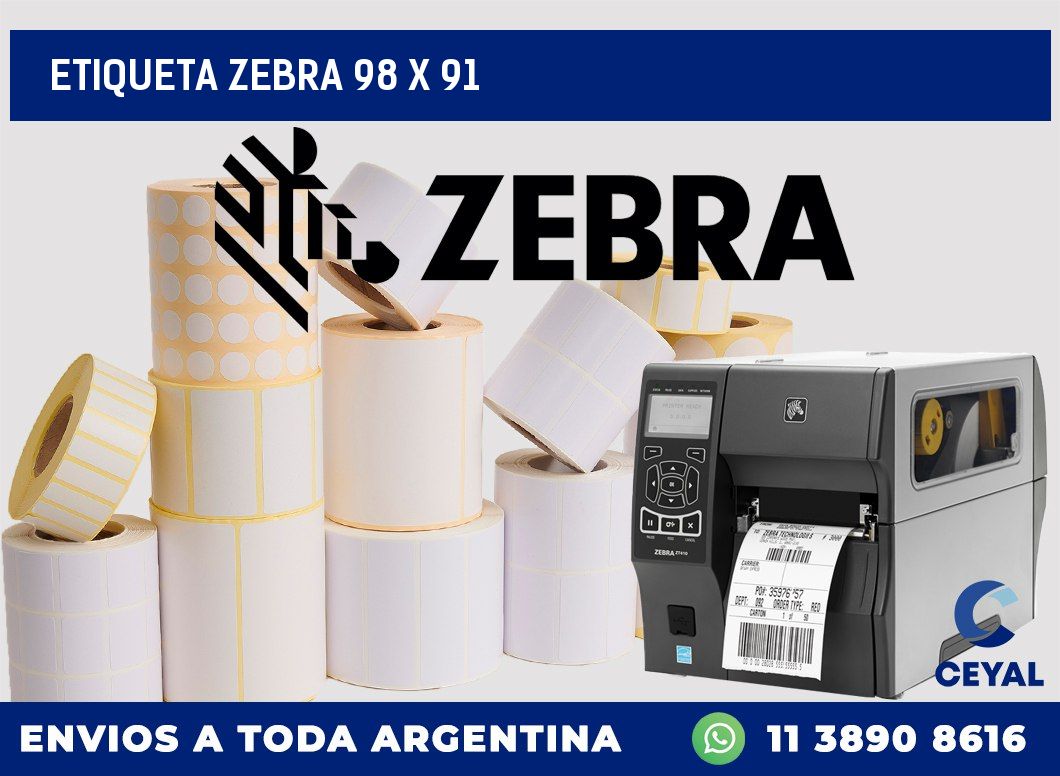 etiqueta zebra 98 x 91