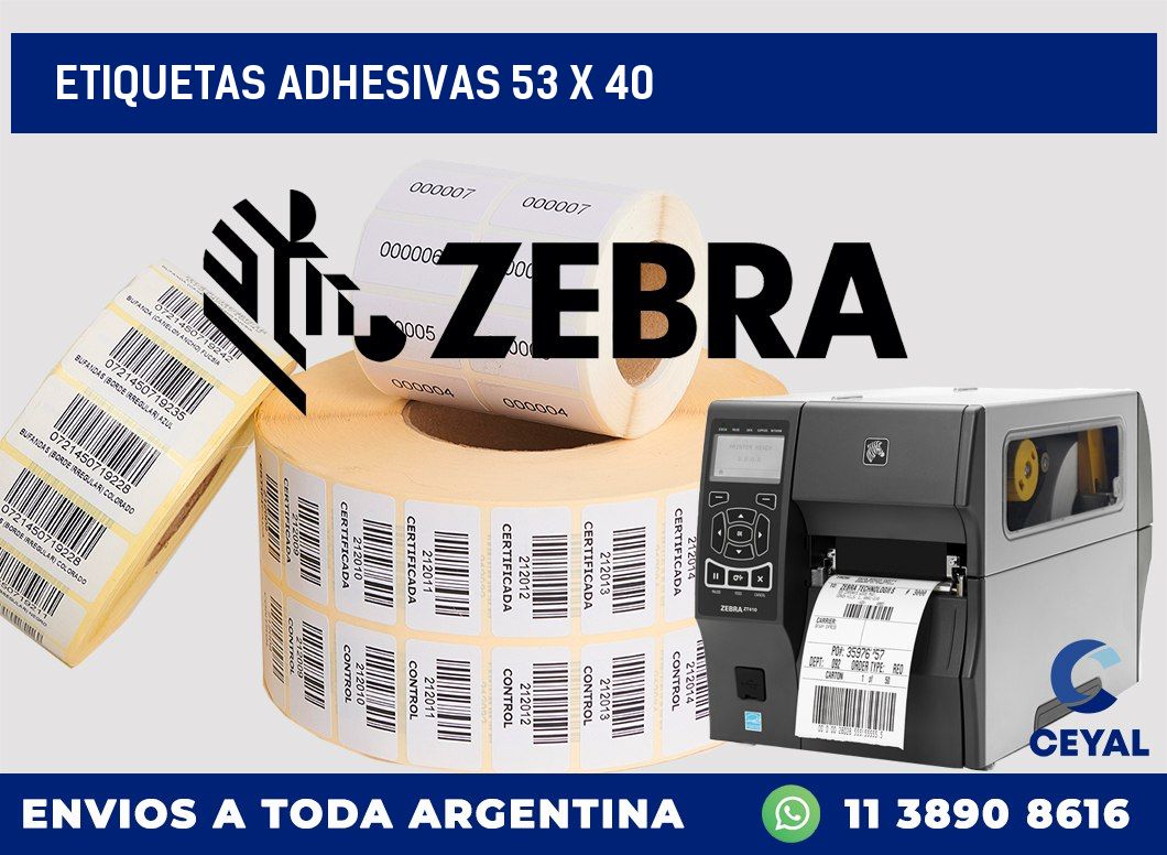 etiquetas adhesivas 53 x 40