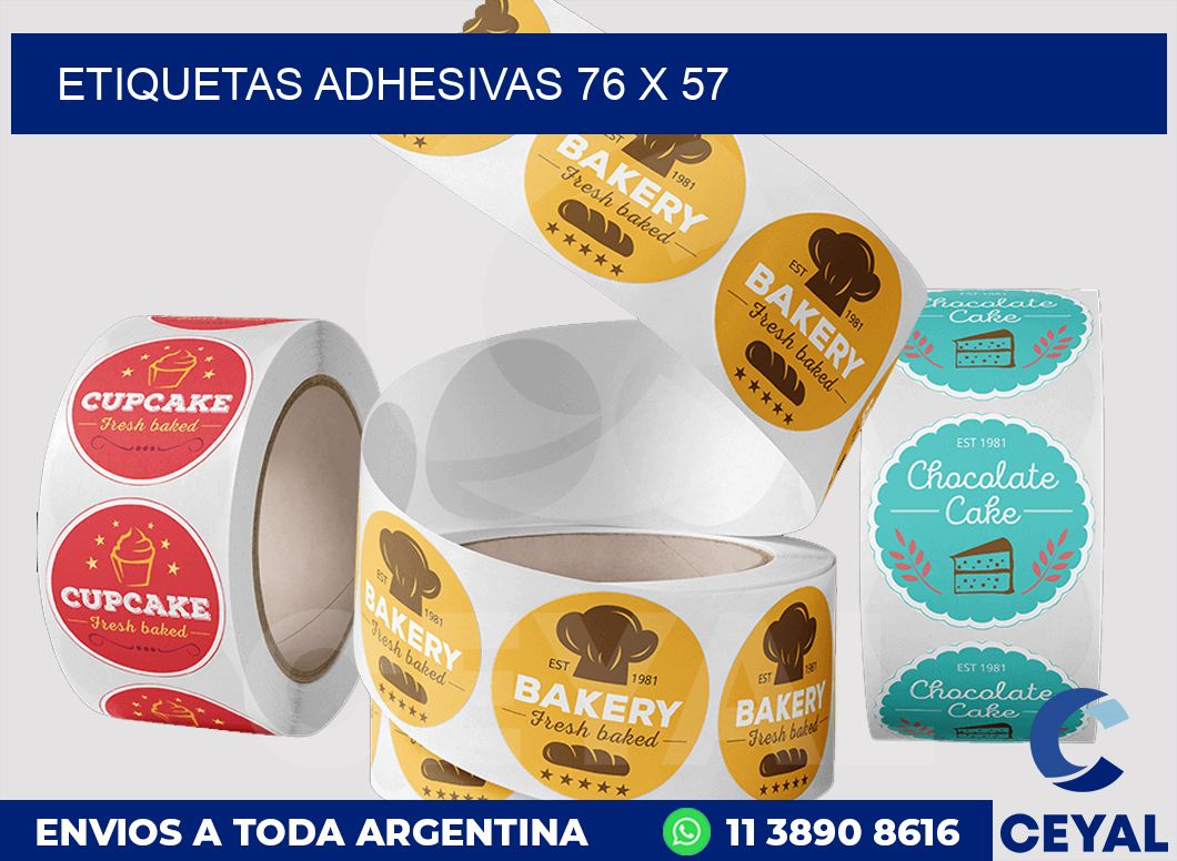 etiquetas adhesivas 76 x 57