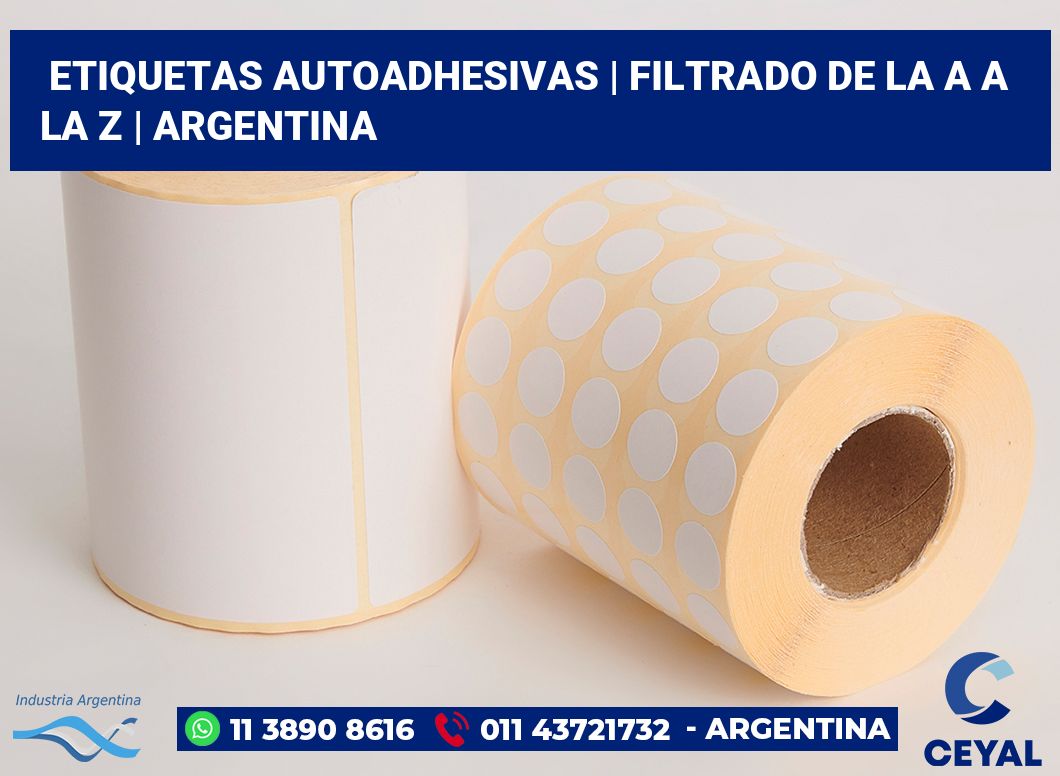 etiquetas autoadhesivas | Filtrado de la A a la Z | Argentina