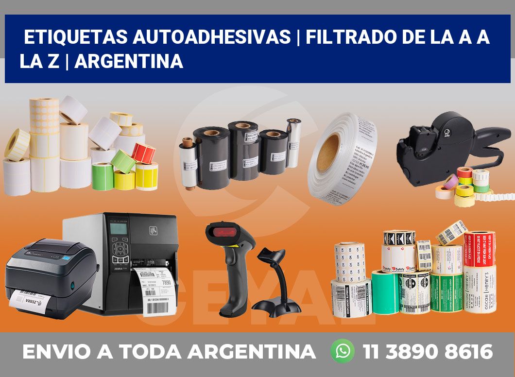 etiquetas autoadhesivas | Filtrado de la A a la Z | Argentina